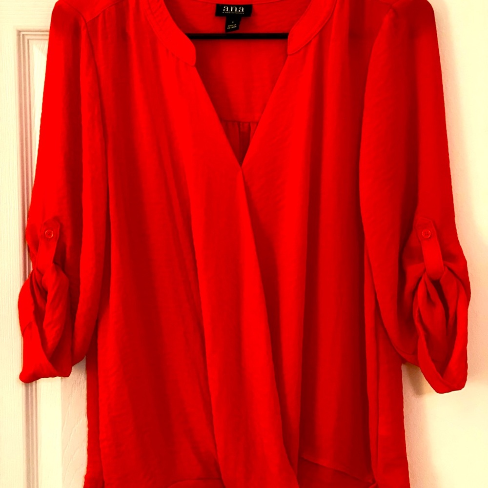 Orange blouse size small